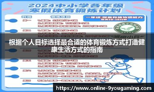 根据个人目标选择最合适的体育锻炼方式打造健康生活方式的指南